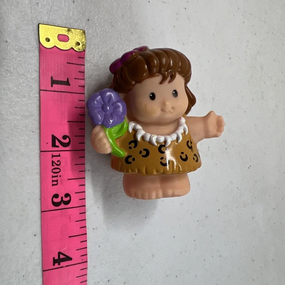 Fisher Price Little People Dinosaur Dinoland Cave Woman Girl Flower Figure